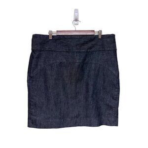 Gap Black Denim Jean Mini Skirt Women's Size 18